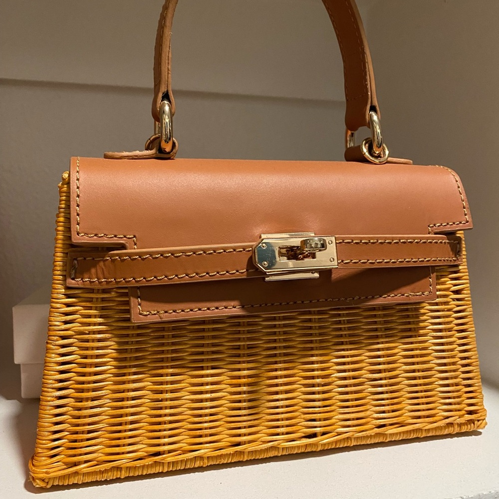 SERPUI NWT Justine interwoven mini bag